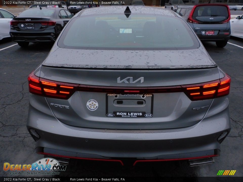 2022 Kia Forte GT Steel Gray / Black Photo #3