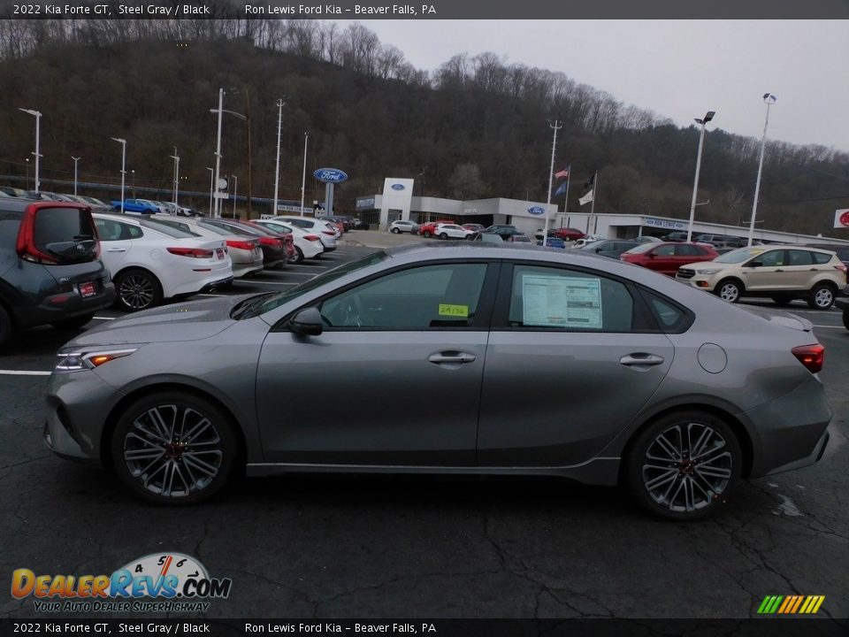 2022 Kia Forte GT Steel Gray / Black Photo #6