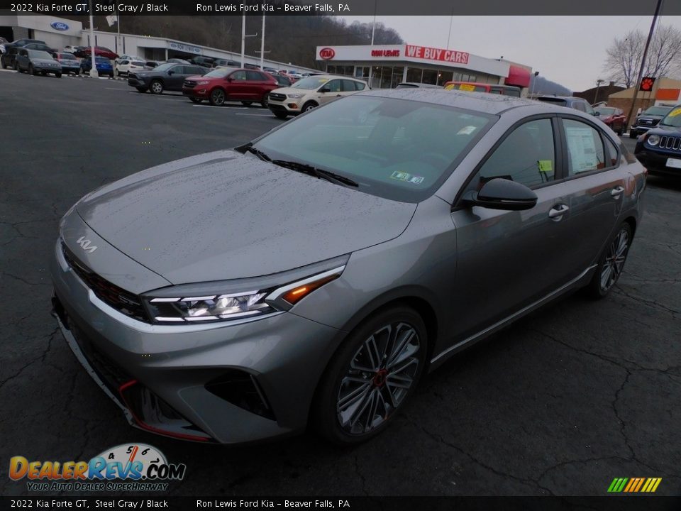 2022 Kia Forte GT Steel Gray / Black Photo #7