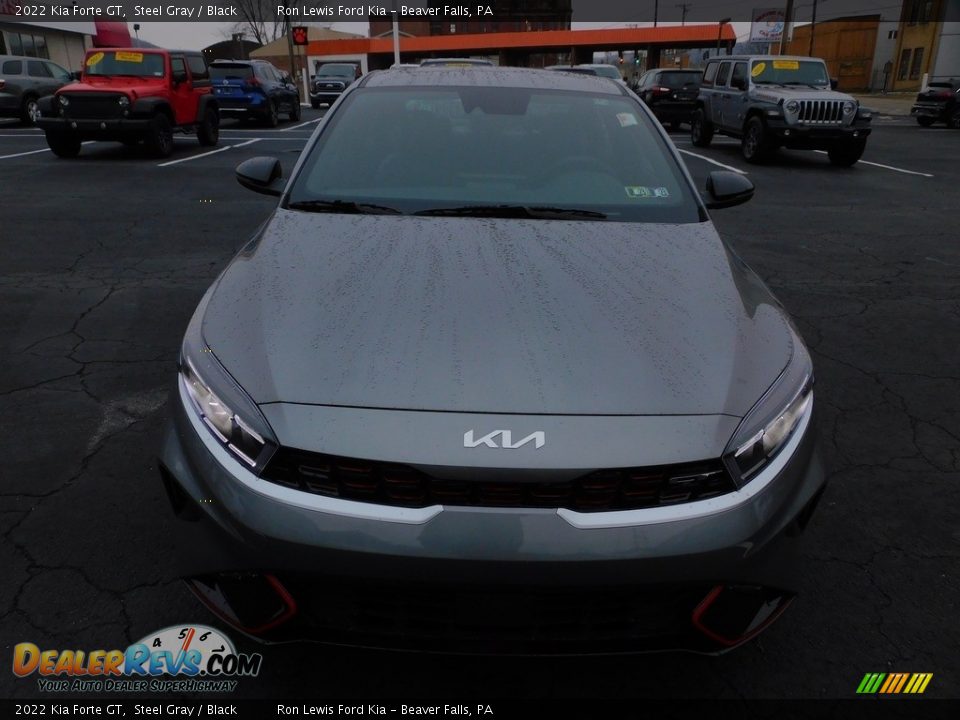 2022 Kia Forte GT Steel Gray / Black Photo #8