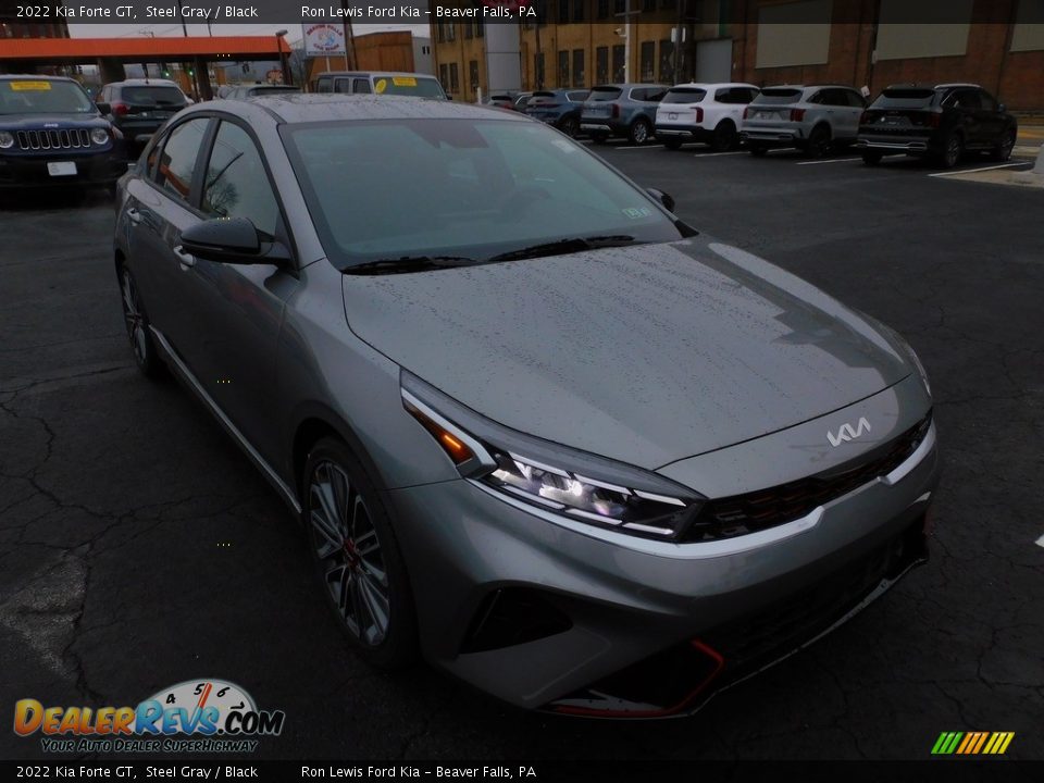 2022 Kia Forte GT Steel Gray / Black Photo #9