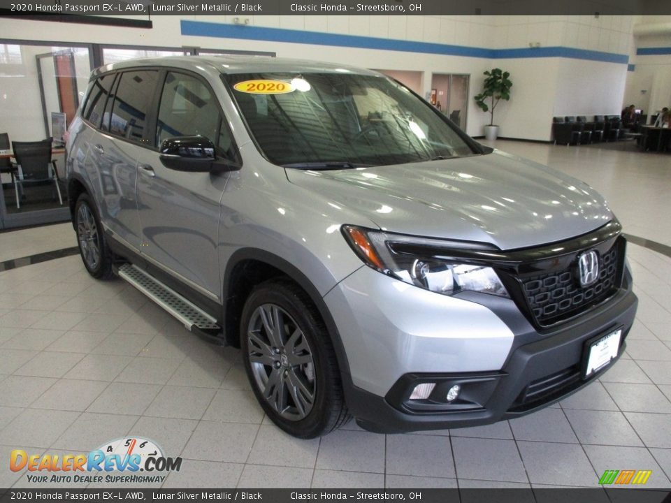 2020 Honda Passport EX-L AWD Lunar Silver Metallic / Black Photo #3