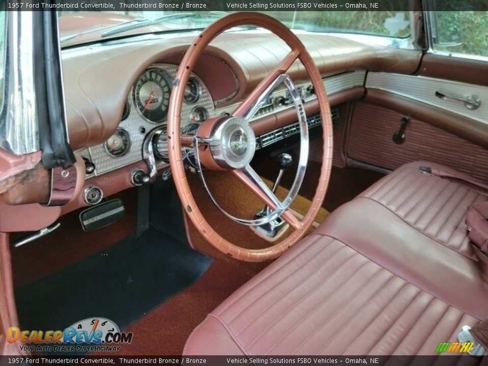 1957 Ford Thunderbird Convertible Thunderbird Bronze / Bronze Photo #2