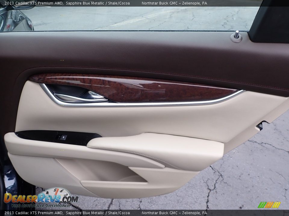 2013 Cadillac XTS Premium AWD Sapphire Blue Metallic / Shale/Cocoa Photo #7