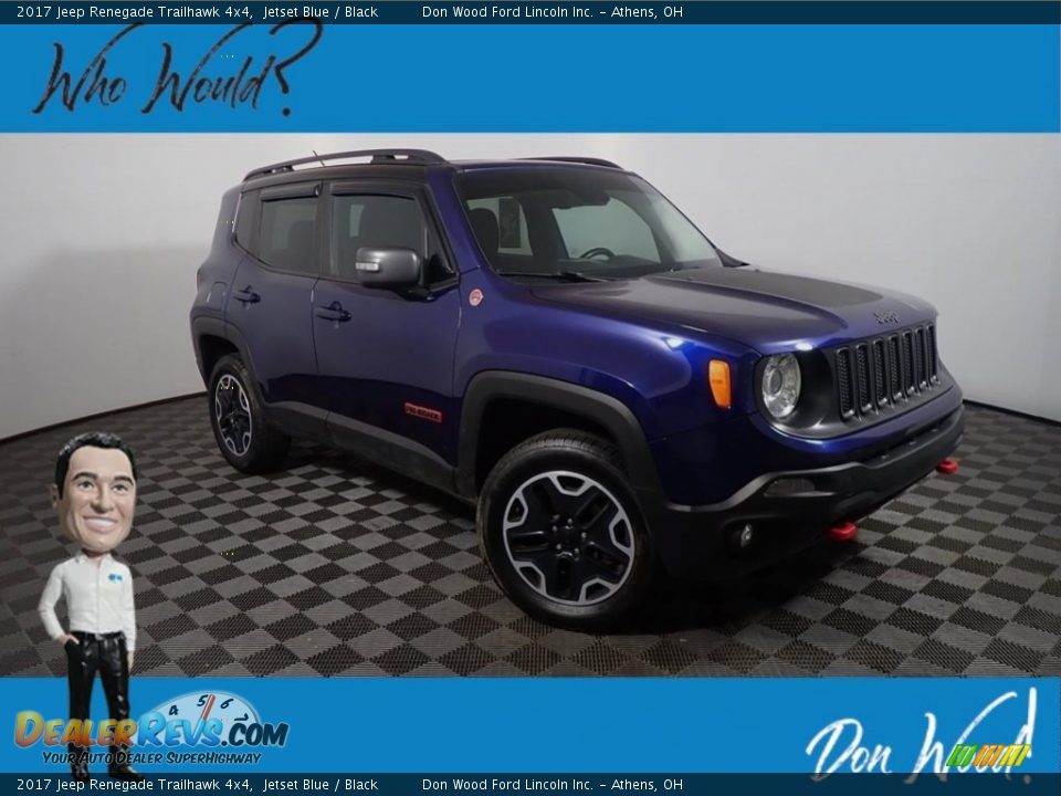 2017 Jeep Renegade Trailhawk 4x4 Jetset Blue / Black Photo #1