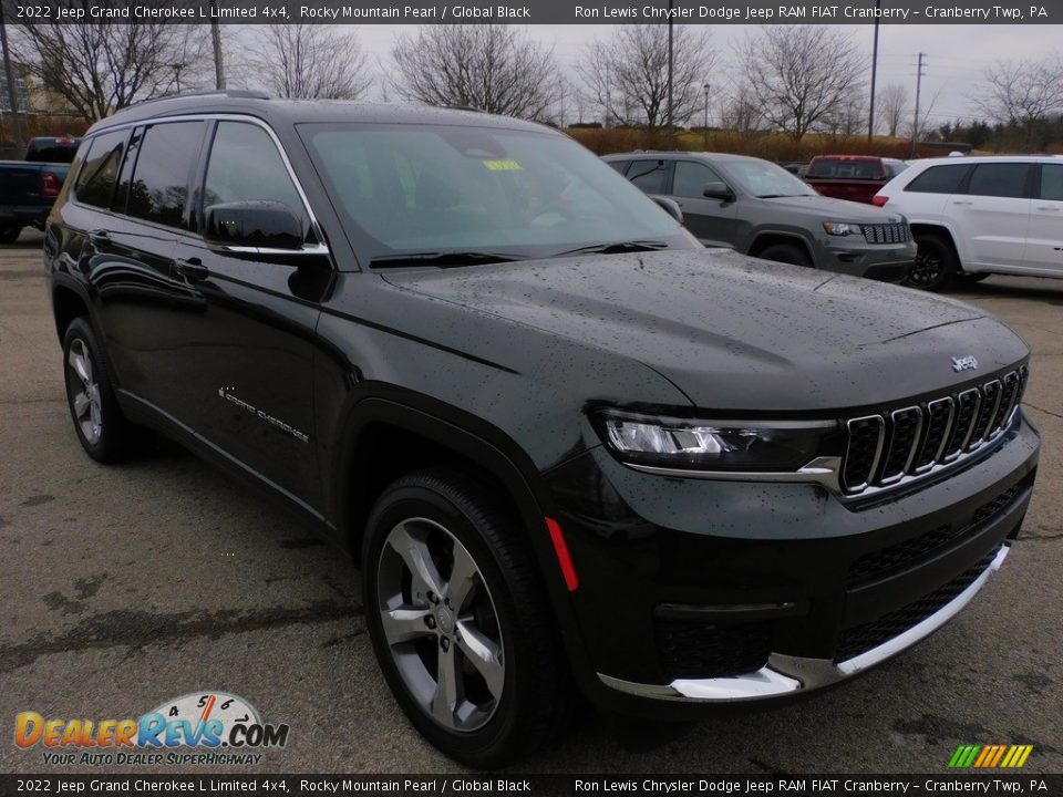 2022 Jeep Grand Cherokee L Limited 4x4 Rocky Mountain Pearl / Global Black Photo #3