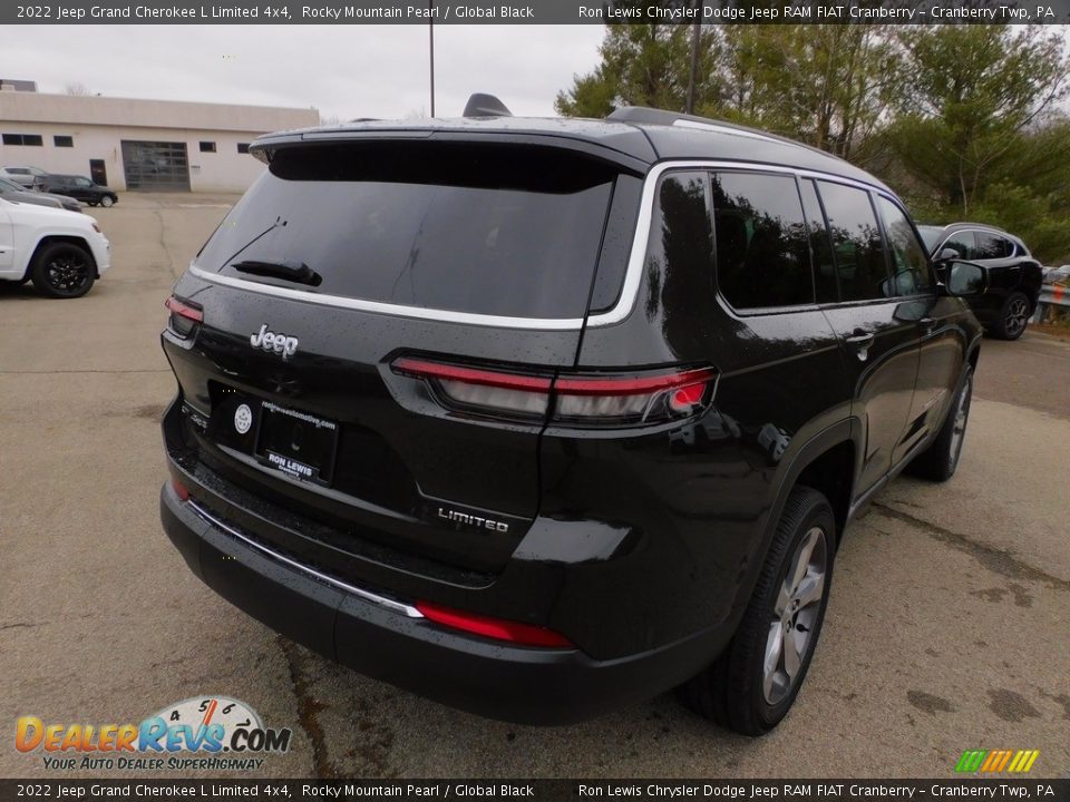 2022 Jeep Grand Cherokee L Limited 4x4 Rocky Mountain Pearl / Global Black Photo #5