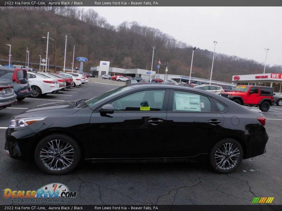 2022 Kia Forte GT-Line Aurora Black / Black Photo #6