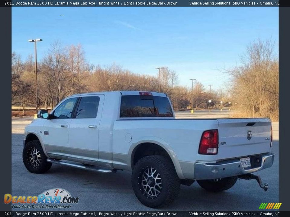 2011 Dodge Ram 2500 HD Laramie Mega Cab 4x4 Bright White / Light Pebble Beige/Bark Brown Photo #4