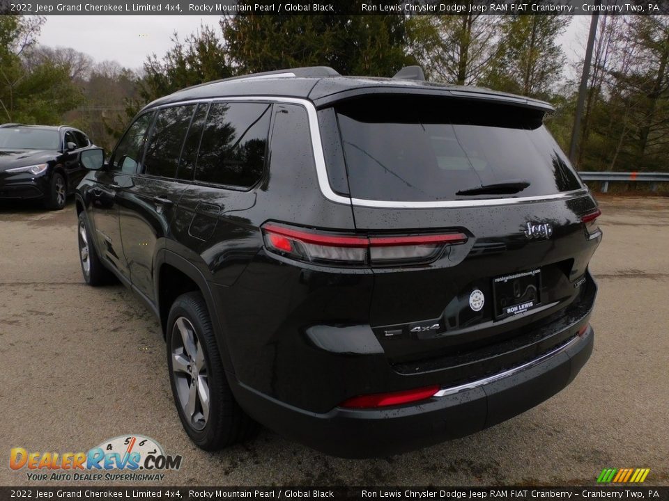 2022 Jeep Grand Cherokee L Limited 4x4 Rocky Mountain Pearl / Global Black Photo #8