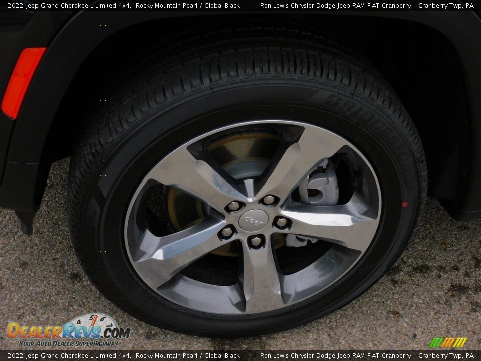 2022 Jeep Grand Cherokee L Limited 4x4 Rocky Mountain Pearl / Global Black Photo #10