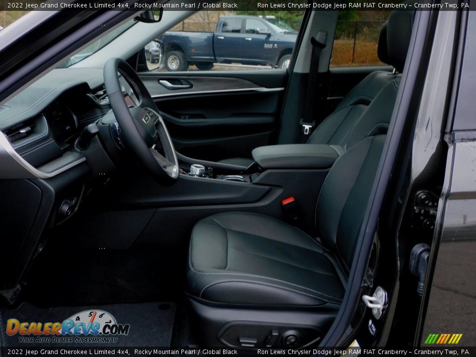 2022 Jeep Grand Cherokee L Limited 4x4 Rocky Mountain Pearl / Global Black Photo #11