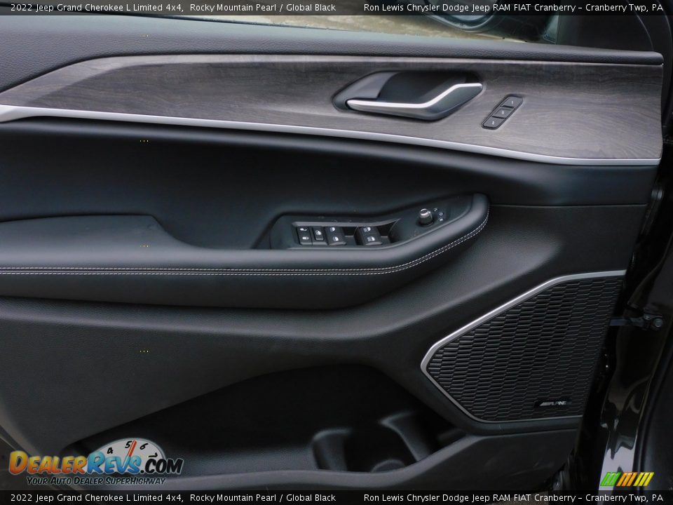 2022 Jeep Grand Cherokee L Limited 4x4 Rocky Mountain Pearl / Global Black Photo #15