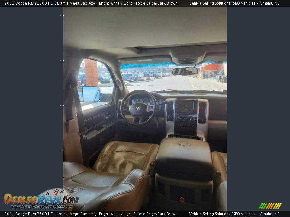2011 Dodge Ram 2500 HD Laramie Mega Cab 4x4 Bright White / Light Pebble Beige/Bark Brown Photo #13