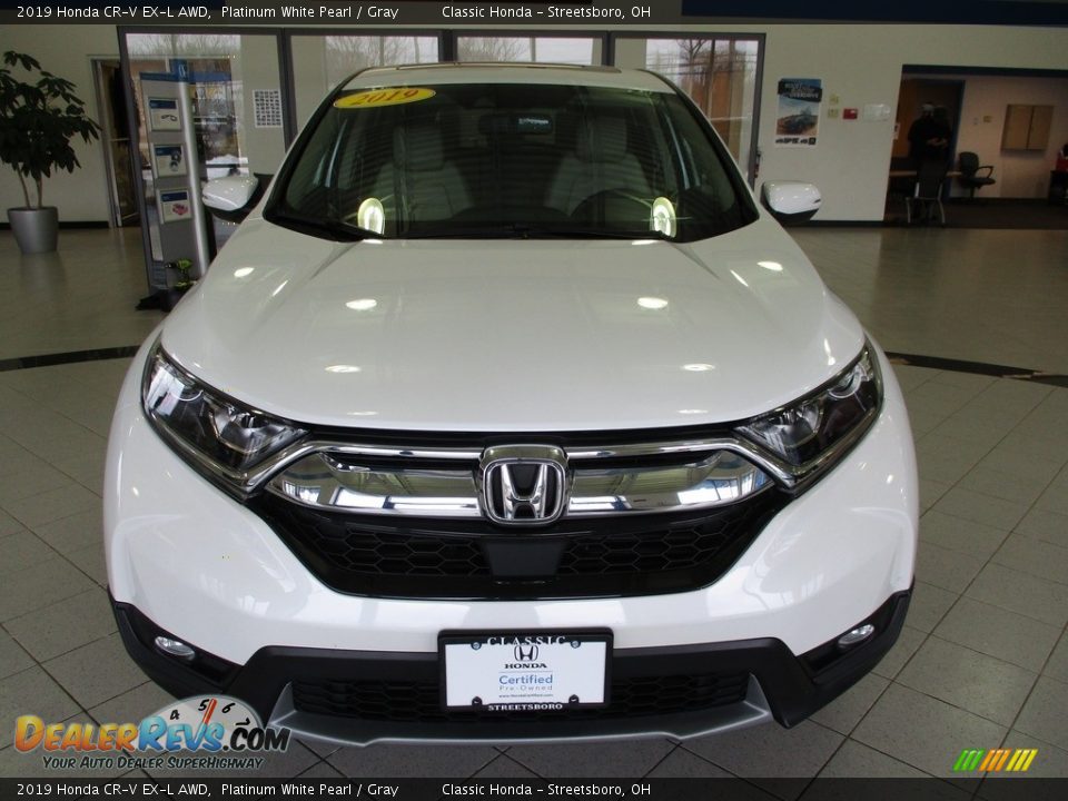 2019 Honda CR-V EX-L AWD Platinum White Pearl / Gray Photo #2