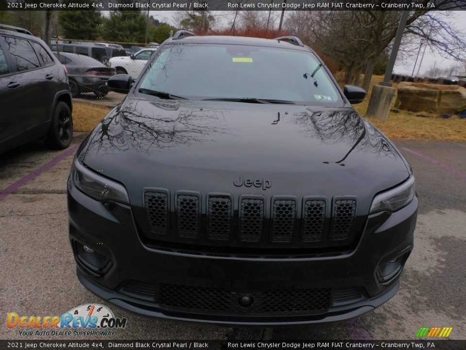 2021 Jeep Cherokee Altitude 4x4 Diamond Black Crystal Pearl / Black Photo #2