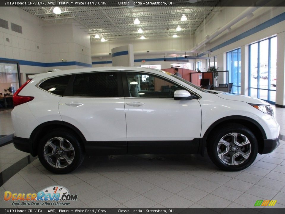 2019 Honda CR-V EX-L AWD Platinum White Pearl / Gray Photo #4