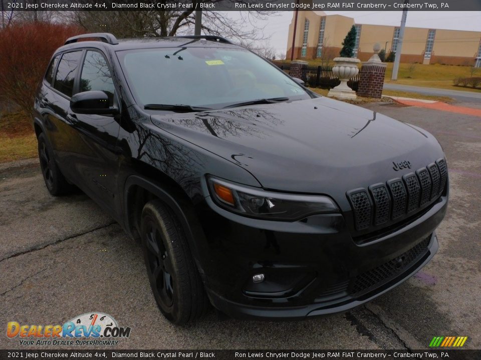 2021 Jeep Cherokee Altitude 4x4 Diamond Black Crystal Pearl / Black Photo #4