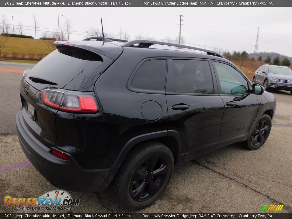 2021 Jeep Cherokee Altitude 4x4 Diamond Black Crystal Pearl / Black Photo #5