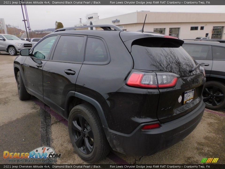 2021 Jeep Cherokee Altitude 4x4 Diamond Black Crystal Pearl / Black Photo #8