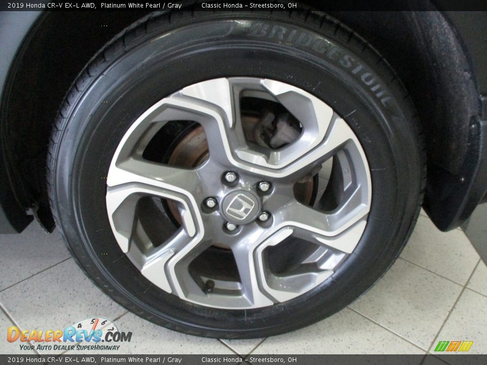 2019 Honda CR-V EX-L AWD Platinum White Pearl / Gray Photo #11