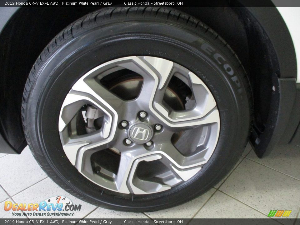 2019 Honda CR-V EX-L AWD Platinum White Pearl / Gray Photo #12