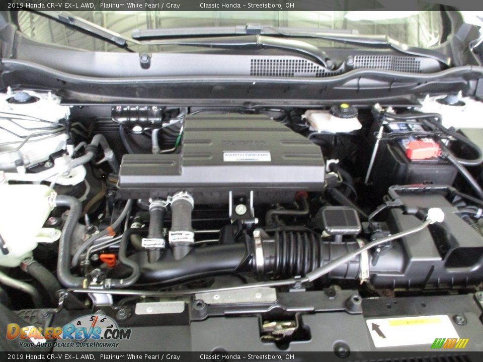 2019 Honda CR-V EX-L AWD Platinum White Pearl / Gray Photo #13