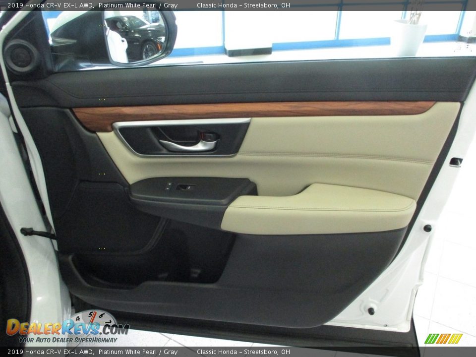 2019 Honda CR-V EX-L AWD Platinum White Pearl / Gray Photo #14