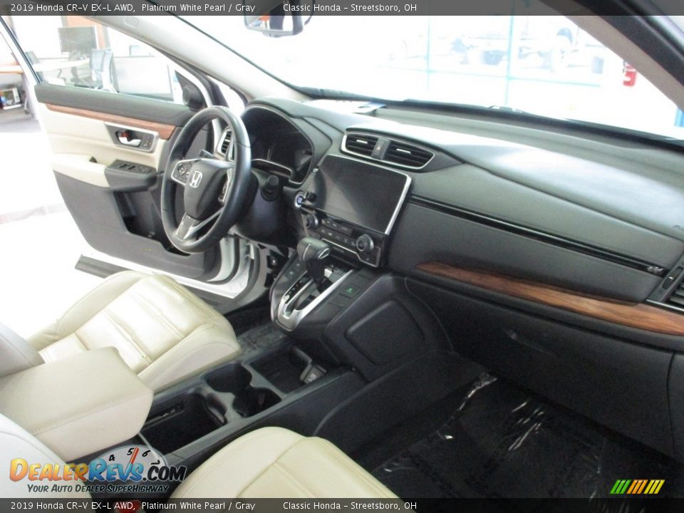 2019 Honda CR-V EX-L AWD Platinum White Pearl / Gray Photo #15