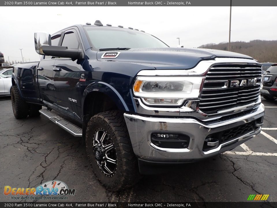 2020 Ram 3500 Laramie Crew Cab 4x4 Patriot Blue Pearl / Black Photo #4