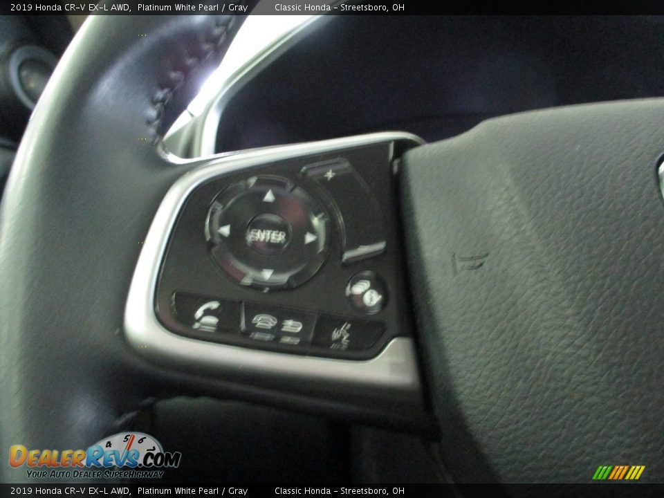 2019 Honda CR-V EX-L AWD Platinum White Pearl / Gray Photo #31