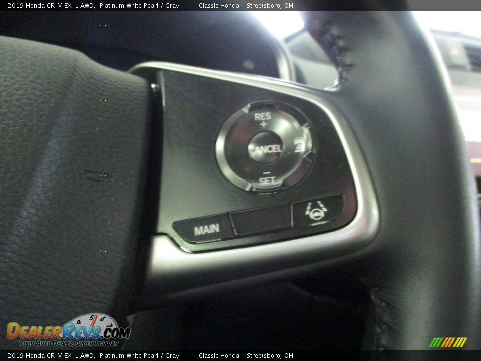 2019 Honda CR-V EX-L AWD Platinum White Pearl / Gray Photo #32