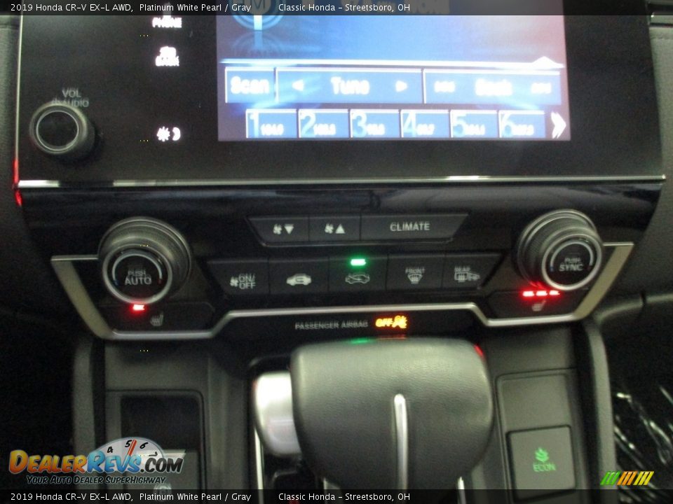 2019 Honda CR-V EX-L AWD Platinum White Pearl / Gray Photo #35