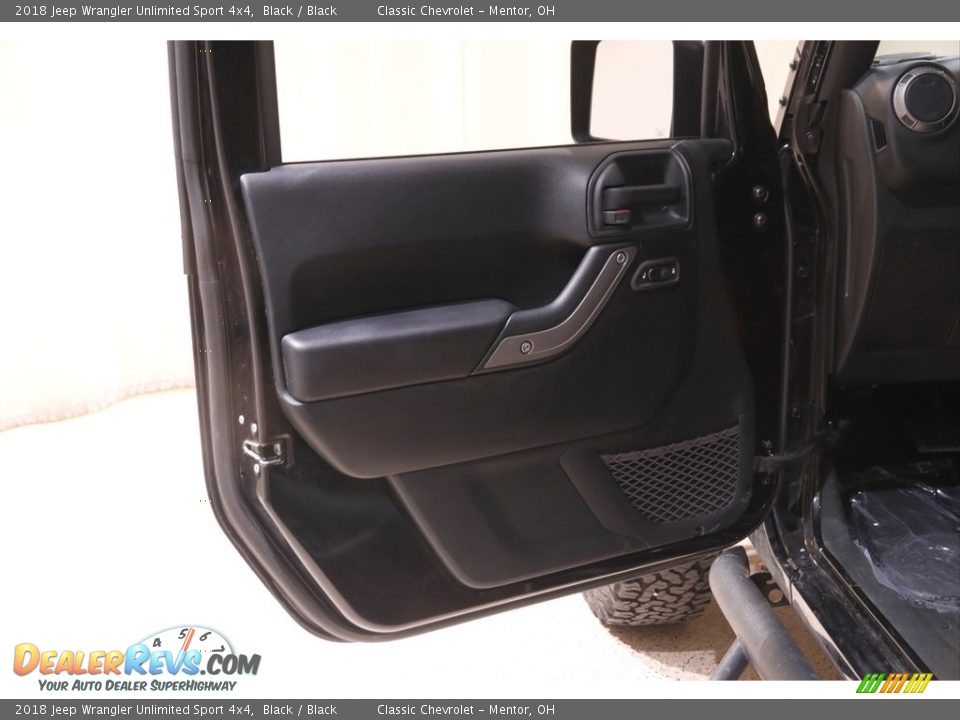 2018 Jeep Wrangler Unlimited Sport 4x4 Black / Black Photo #4