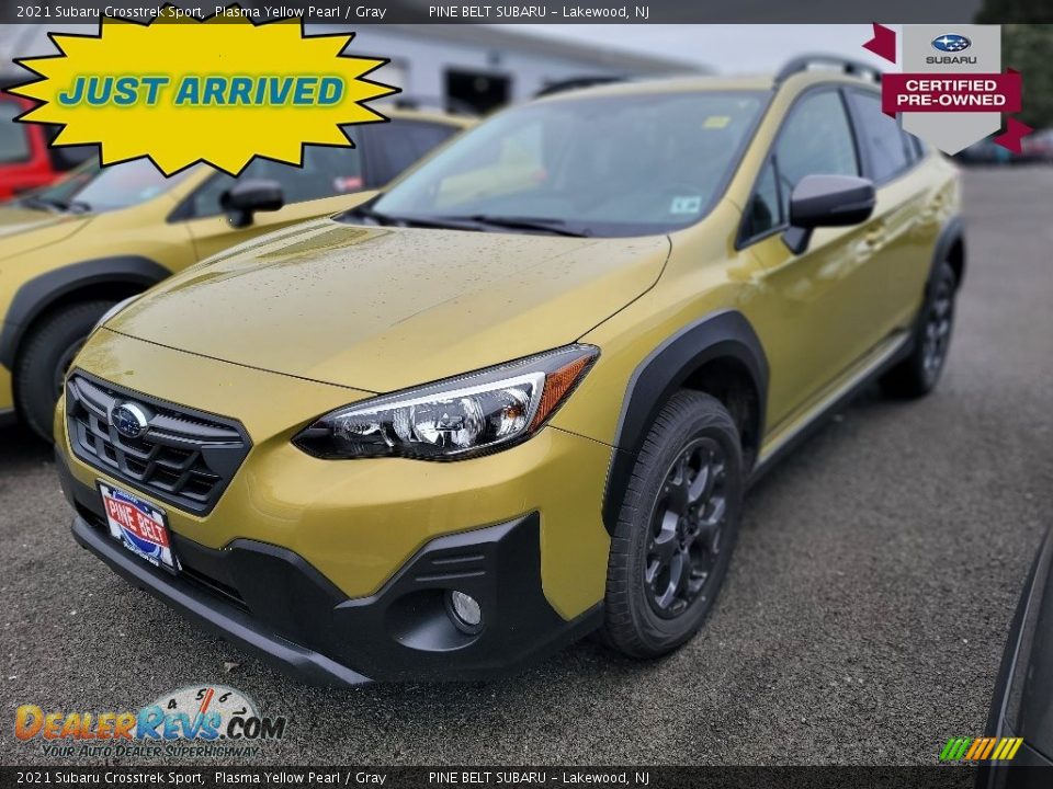 2021 Subaru Crosstrek Sport Plasma Yellow Pearl / Gray Photo #1