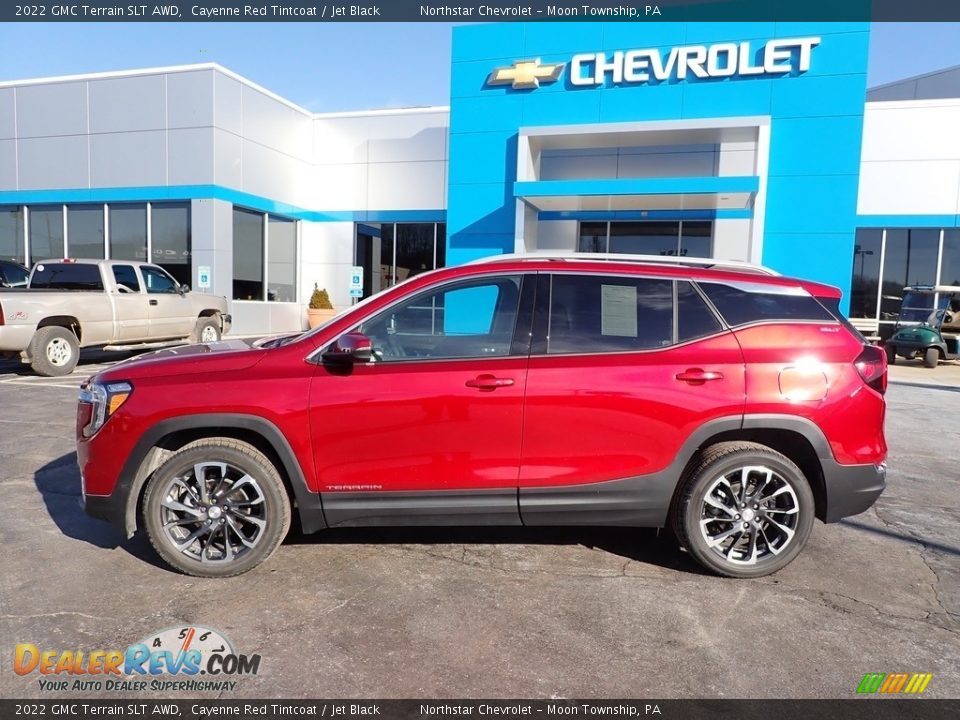 Cayenne Red Tintcoat 2022 GMC Terrain SLT AWD Photo #3