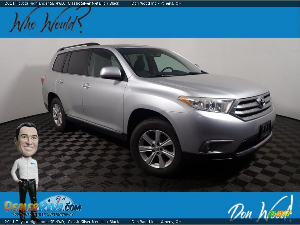 2011 Toyota Highlander SE 4WD Classic Silver Metallic / Black Photo #1