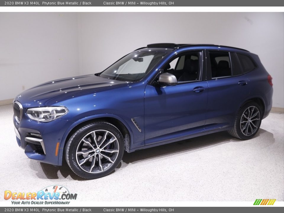 2020 BMW X3 M40i Phytonic Blue Metallic / Black Photo #3