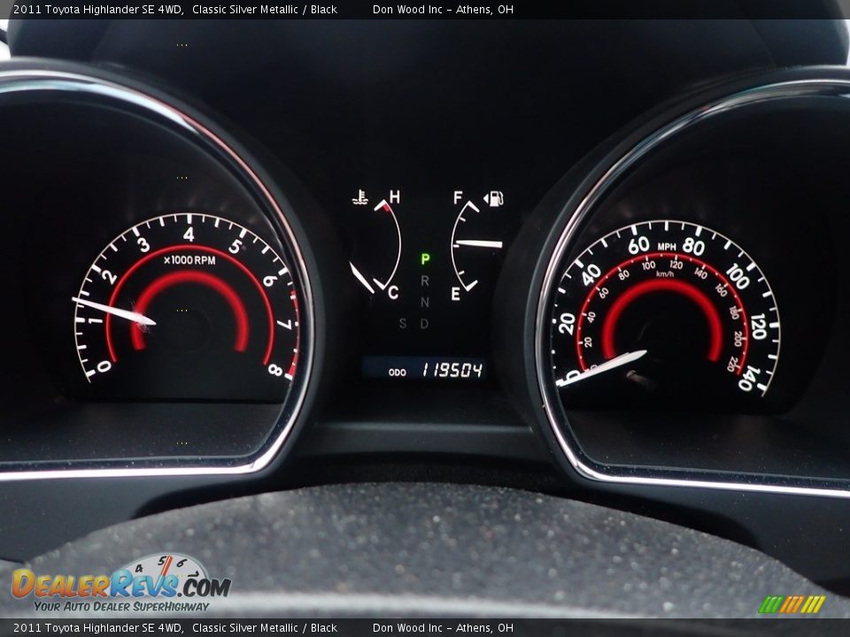 2011 Toyota Highlander SE 4WD Classic Silver Metallic / Black Photo #14