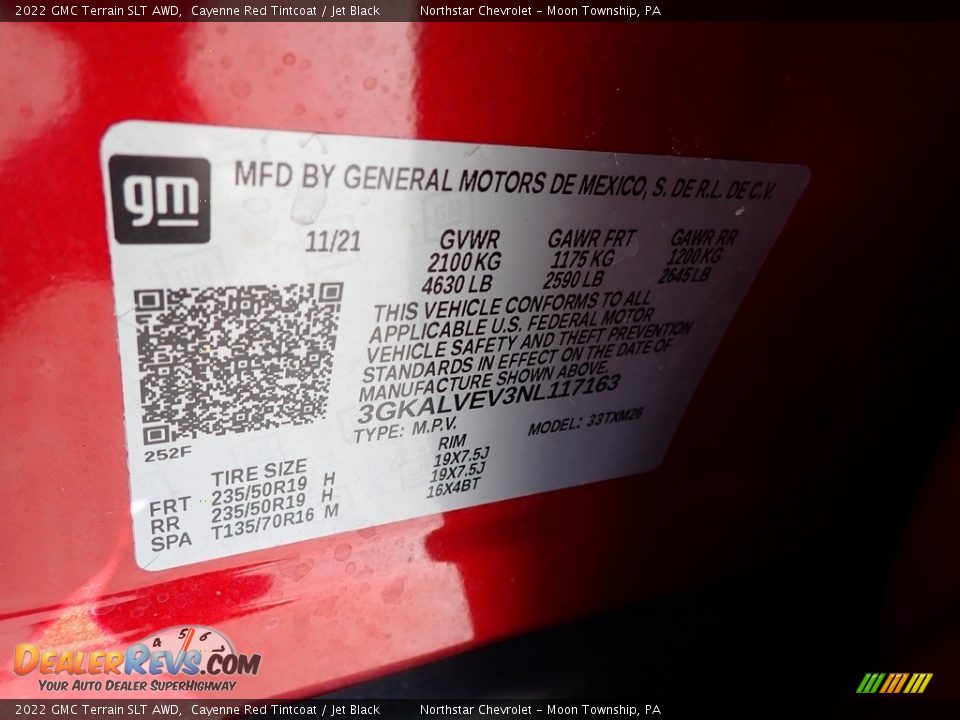 2022 GMC Terrain SLT AWD Cayenne Red Tintcoat / Jet Black Photo #28