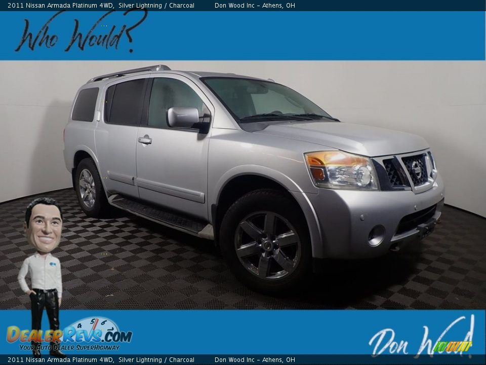 2011 Nissan Armada Platinum 4WD Silver Lightning / Charcoal Photo #1