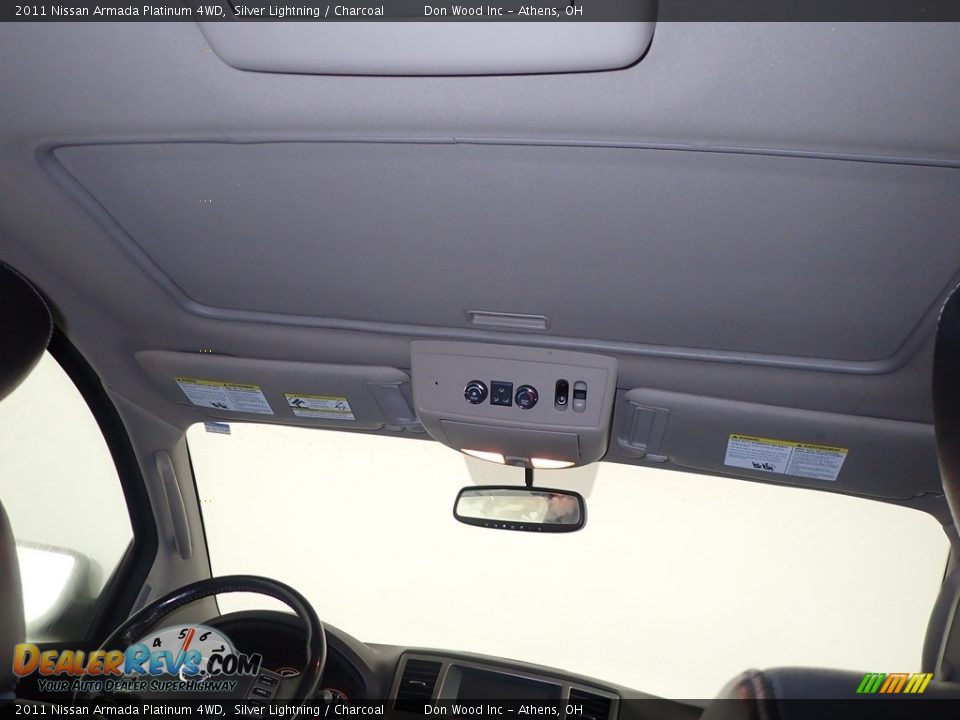 2011 Nissan Armada Platinum 4WD Silver Lightning / Charcoal Photo #3