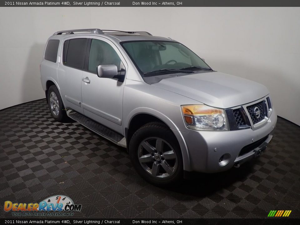 2011 Nissan Armada Platinum 4WD Silver Lightning / Charcoal Photo #5