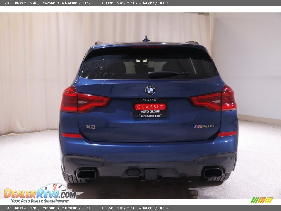 2020 BMW X3 M40i Phytonic Blue Metallic / Black Photo #21