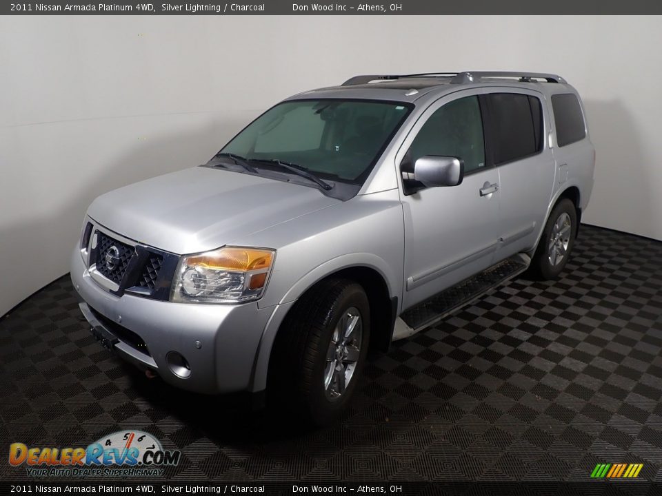 2011 Nissan Armada Platinum 4WD Silver Lightning / Charcoal Photo #10