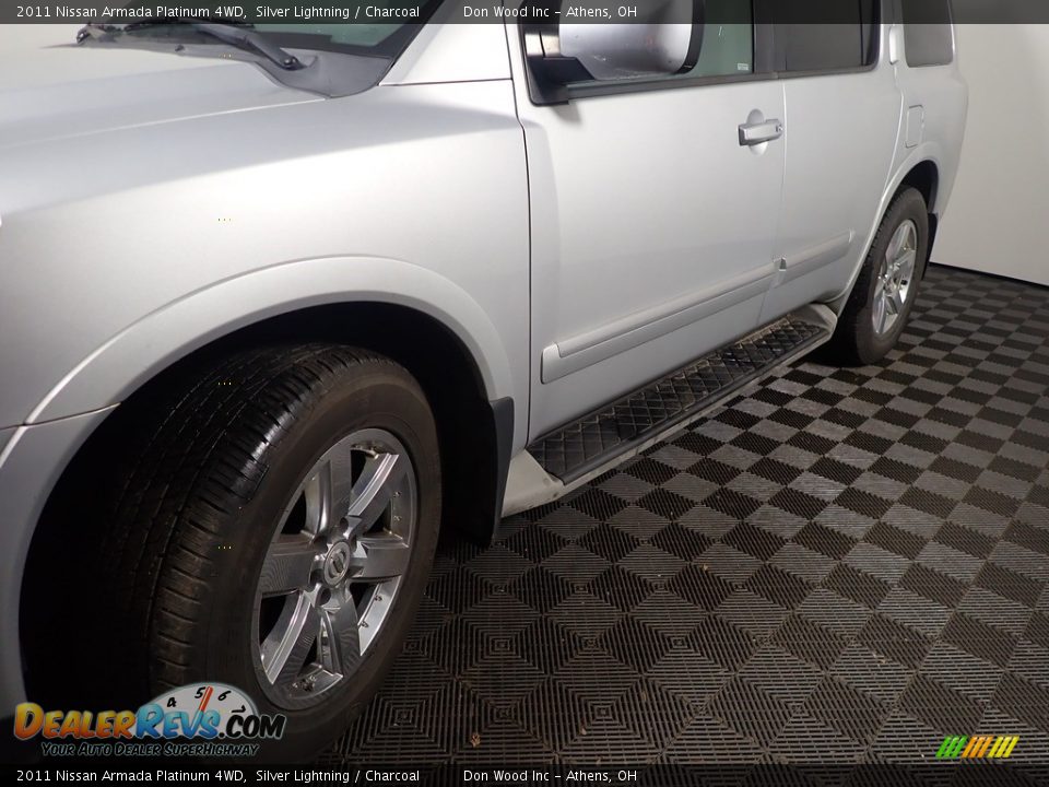 2011 Nissan Armada Platinum 4WD Silver Lightning / Charcoal Photo #11