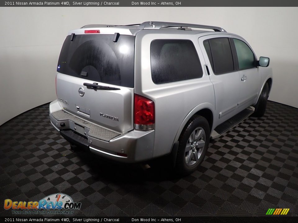 2011 Nissan Armada Platinum 4WD Silver Lightning / Charcoal Photo #14