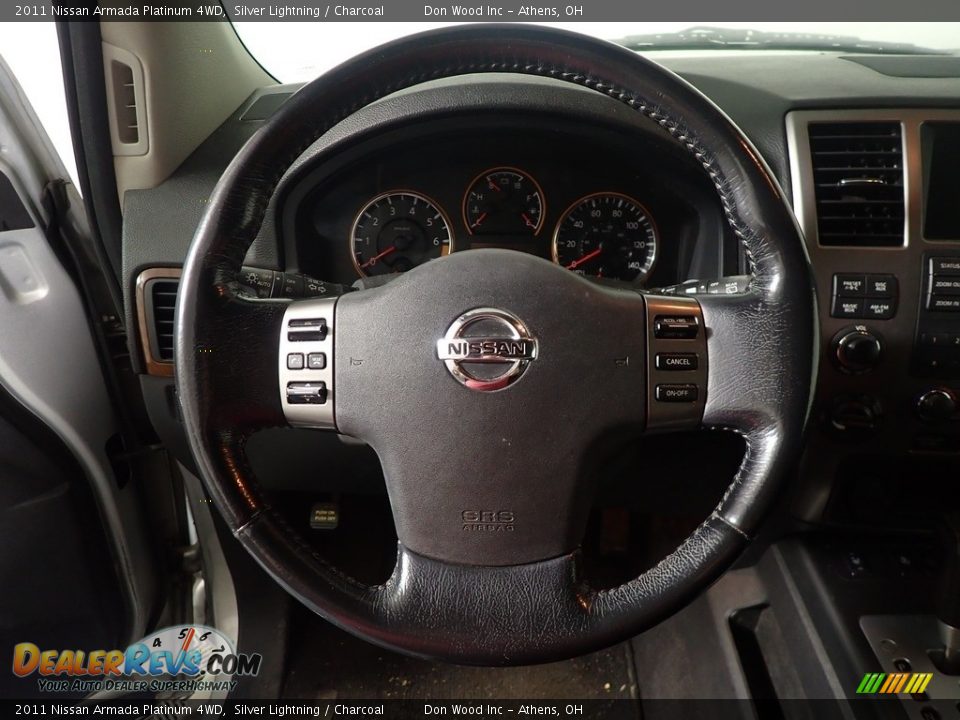 2011 Nissan Armada Platinum 4WD Silver Lightning / Charcoal Photo #15