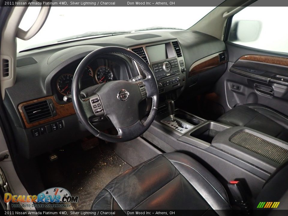 2011 Nissan Armada Platinum 4WD Silver Lightning / Charcoal Photo #17