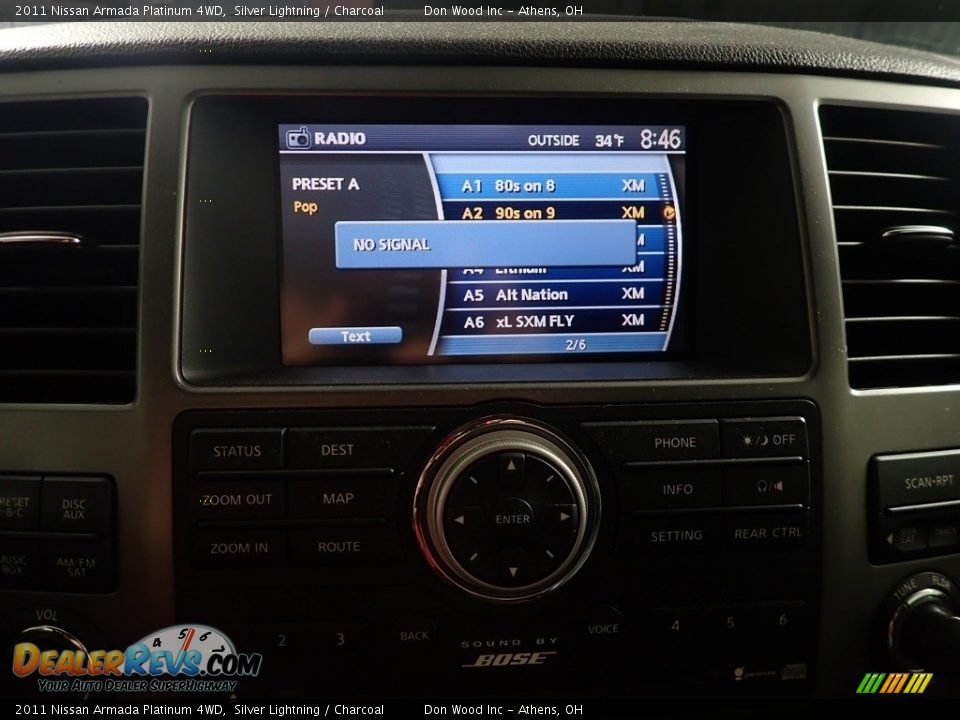 2011 Nissan Armada Platinum 4WD Silver Lightning / Charcoal Photo #18